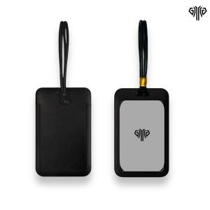Gawung - Luggage Tag Gantungan Koper Tagging Tas Hitam Nametag Label Koper ECLUGA