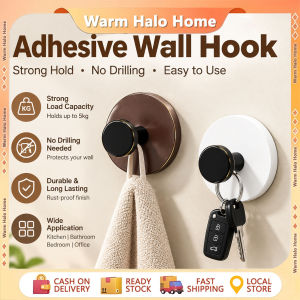 Self Adhesive Wall Hooks No Drilling Strong Load Bearing Hook for Towel Key Kitchen Bathroom Decor