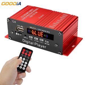 [Original+24 Hours Delivery] 12/220V 2000W 2 Channel Class D With Luminous Knob HIFI Bluetooth Power Amplifier Car/Home Theater Digital Power Audio Amplifier Karaoke Digital MP3 Player
