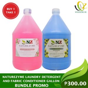 NATUREZYME Laundry Detergent and Fabric Conditioner Gallon Bundle Promo