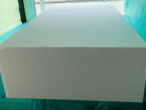 EPS Foam (ความหนาแน่น 1 ปอนด์) F Grade เกรดไม่ลามไฟ โฟมกันร้อน ขนาด 60 x 120cm ความหนา 10 นิ้ว ราคา 670 บาท/แผ่น