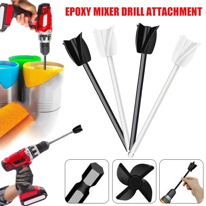 SRONTT 1PC New Paint Mixer Drill Attachment Helix Mixer Paint Epoxy
