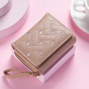 Dompet Lipat Wanita  Dompet Bordir Aurora Dompet Koin Aesthetic - Helwa ID