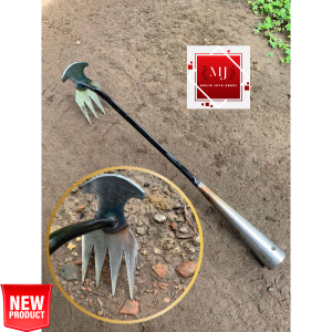 Alat Kebun Taman Garuk Mini Serbaguna /Pencabut Rumput/Pengembur tanah/ Cangkul Garpu Garukan Tanah