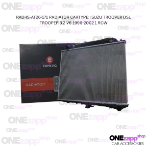 RAD-IS-AT26-171 RADIATOR CARTYPE: ISUZU TROOPER DSL TROOPER 3.2 V6 1996-2002 1 ROW