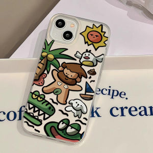 Casing ponsel dengan lubang buram cocok untuk IPhone11 15 14 13 12PRO MAX15 12pro14/15plus bermotif