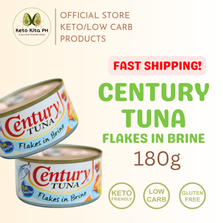 Century Tuna Flakes in Brine Keto Low Carb Approved Gluten