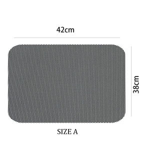 2Pcs 42x38cm DIY Car Stickers Sun Shades Protection Window Cover Car PVC Sunshade Side Window Shield with Small Holes Accessories