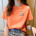 上衣女 韩版 衣服女生 t-shirt tops summer new round neck printed short sleeve baggy for fashion clothes oversized t shirt tshirt women cheap. 