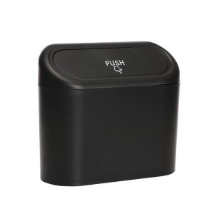 GOXBERK Không thấm nước Thùng rác xe hơi Chống rò rỉ Treo Vỏ chống bụi cho xe Di động Bền Thùng rác tự động Loại nhấn