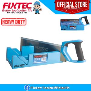 FIXTEC Precision 12" Mitre Box with Back Saw Set – Durable Wood Cutting Tool | FHHS300MB