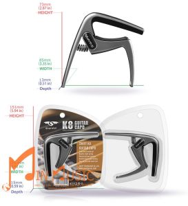 Capo Guitar cho đàn acoustic /classic Swiff K8 loại hợp kim cao cấp lò xo loại thép ko gỉ hàng chất lượng cao chính hãng