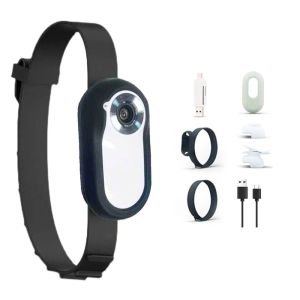 Camera Mini Gắn Cổ Thú Cưng Chó Mèo FHD 1080P 128GB 30Pfs IPS 0.96 Pin Li-Po Chống Rung Chống Nước Quay Chụp Sắc Nét