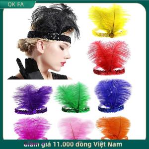 QK FA ✨ Sequins lông pha lê Headband Ấn Độ lông headdress kỳ nghỉ bên Ấn Độ hairband Thời Trang Phụ nữ tóc phụ kiện