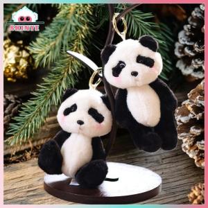Skinye ✨Ready Stock✨ Kawayi Cute Cute Little Panda Plush Keychain Cartoon Stuffed Animal Doll Plush Toys Keyring Backpack Pendant Hanging Decoration Gifts
