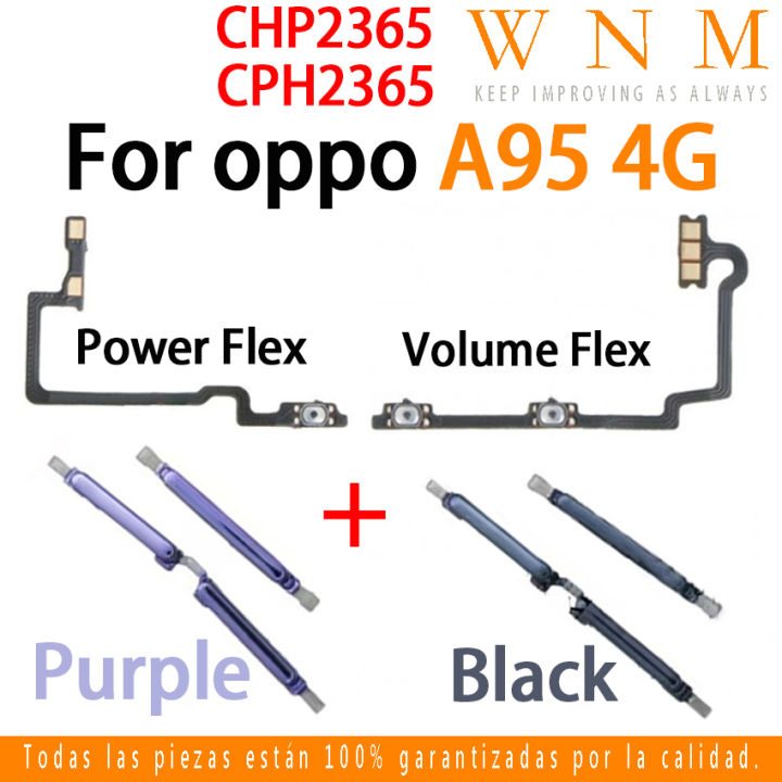 New For oppo A74 4G / A95 4G CHP2365 CPH2365 Power button flex on / off Switch Button Side Key Volume Up Down Flex Cable