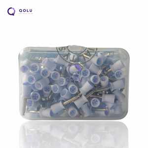 100 Pcs Prophy Brush & Cup Dental Tools Polishing Clear Disposable Prophylaxis Brushes Cups Flat Sharp Per Box