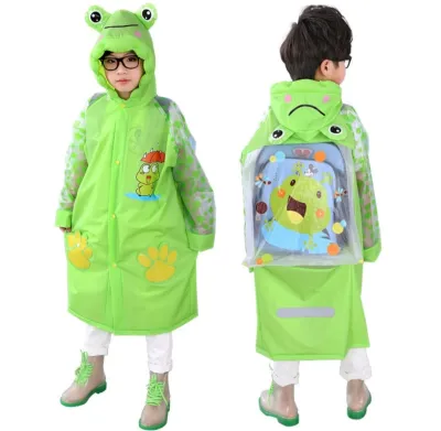Jas hujan terusan anak back pack lucu dan imut 4 sampai 12 tahun