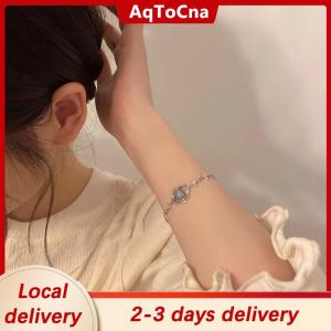 [COD] AqToCna Ship within 24 hours Personalized Sweet Artistic Temperament Chain Bracelet Adjustable Opal Planet Womens Bracelet