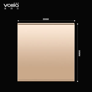 Vollia แผงสวิตช์ซ็อกเก็ตผนัง 1/2/3/4 Gang 1/2 วิธีสวิตช์ไฟ ซ็อกเก็ตผนังสำหรับประเทศไทย แฟชั่นไฟฟ้าบ้านสวิทช์ซ็อกเก็ตแผง ซ็อกเก็ตผนังพร้อมอินเทอร์เฟซ 2.1AUSB คู่ สวิตช์ไฟบ้านทันสมัย ปลั๊กไฟสำหรับบ้าน สวิตช์ไฟบ้าน 220Vแผงสวิตช์ผนังสีทองไร้ขอบแผงซ็อกเก็ต