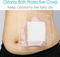 Ostomy Shower Cover Waterproof Ostomy Bag Covers Shower Guard Stoma Shower Shields Colostomy Bathing Bags Shower Protector Adhesive Bandage with Non-Stick Pad for Showering 10"x12" 7Pcs. 