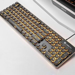 Bàn Phím LED LANGTU L1 Có Dây USB – 104 Phím Chống Ồn Gõ Êm LED Đẹp Dùng Cho PC Laptop Văn Phòng Game Thủ