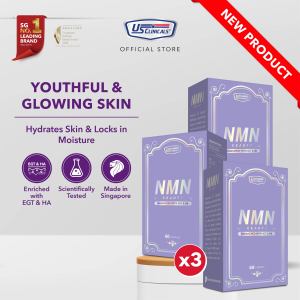 US Clinicals NMN Beauty 60s | NMN 450mg Supplement with EGT & HA - Advanced Cellular Repair & Hydration | Hydrate Skin | Anti Aging Beauty