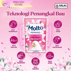 Molto Multi-Pack Pewangi & Pelangsing Pakaian Anti Bakteri Botol 48ml