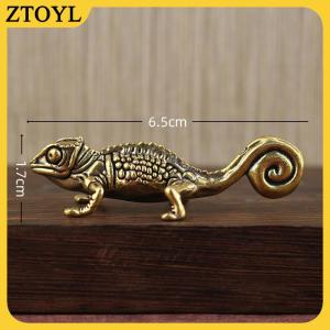 ZTOYL Gecko Hình Trang Trí Nội Thất Nhỏ Đồ Trang Trí Đồng Cổ Động Vật Bức Tượng Nhỏ Trà Pet Bàn Trang Trí Nội Thất Phụ Kiện Trang Trí Nội Thất