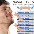 6 pcs / kotak Strip Hidung Bantuan Tidur Berhenti Mendengkur Patch Hidung untuk Napas yang Lebih Baik Perekat Bening Produk Perawatan Kesehatan Bantuan Tidur yang Nyaman. 