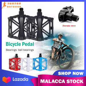 Bicycle Pedals 2Pcs Aluminum Alloy Bearing Pedals X-Shaped Mountain Bike Flat Pedals Durable Bearing Bike Pedal Cycling Bike Parts