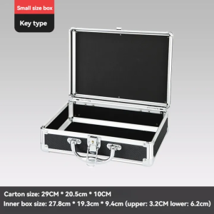 Aluminum Alloy Hardware Tool Box Carrying Case Instrument Safety Equipment Storage Box Lock Sponge Instrument Equipment File Storage Box Multifunctional Hardware Box