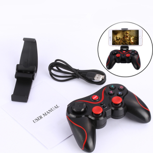 Wireless Android Gamepad T3 X3 Wireless Joystick Game Controller Bluetooth BT3.0 Joystick For Mobile Phone PC T V Holder Wireless Game Controller Joystick with Bracket Compatible with Android/iOS
