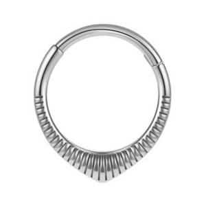 Khuyên mũi chống dị ứng với clickers vách ngăn bản lề và vòng xoắn hoa cho ốc xà cừ và sụn