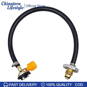 One-Piece Cassette Gas Cylinder Inflatable Bridge To Fill Empty Propane Gas Cylinder Adapter Valve Convenient for North America Camping Accessories
