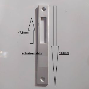 PLAT PEMANIS KUNCI BODY ALUMINIUM OW 143MM IW 47.5MM SELOT PLAT spare part kunci pintu suku cadang komponen pengganti