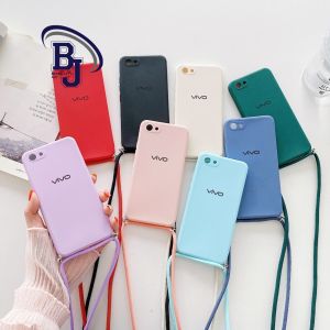 BJA Case Casing Sling Candy Macaroon Premium tali lanyard Casing VIVO Y91 Y93 Y95 Y1S V5 Y67 Y66 V9 V11i V15 V15 PRO V20SE S1 S1 PRO Z1 PRO [SO]