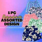Women's Cotton Shorts: Pambahay Floral & Printed Assorted Soft Stretchable Fabric with Side Pocket