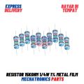 [PAS-0026] 10X RESISTOR 15K OHM 1/4W 1% METAL FILM. 