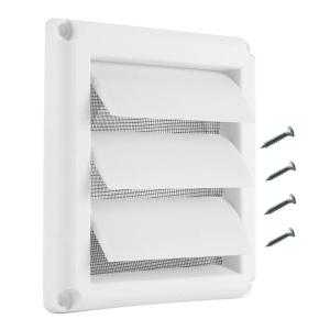 Plastic Air Outlet Vent Square Soffit Vent Dryer Vent Cover Louver Grille Cover Wall Air Ventilation Cover Enduring