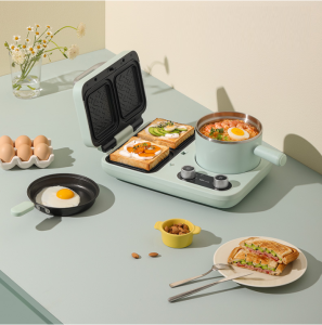 Bear DSL-A13F1 Multifunctional Breakfast Machine Household Toaster Small Mini Hot Pot