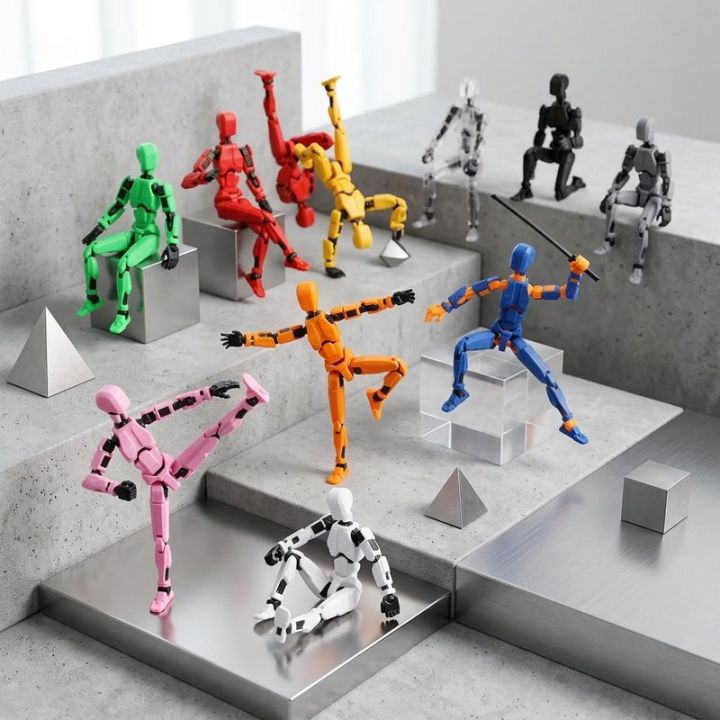 T13%20Action%20Figure%203D%20Printed%20Movable%20Lucky%2013%20Robot%20Doll%20Interchangeable%20Hands%20Display%20Stand%20Luminous%20Wings%20-%20Image%203