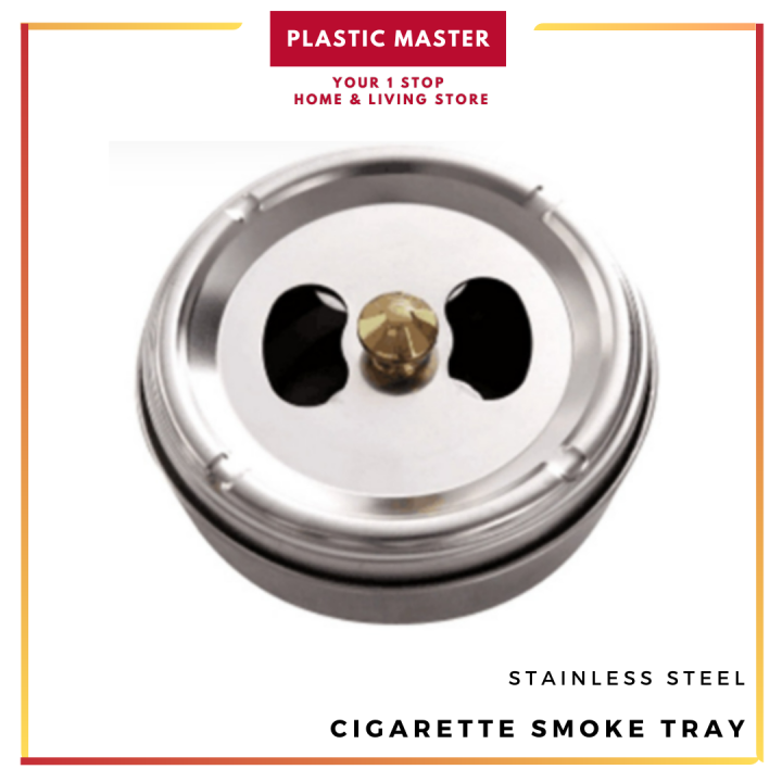 Stainless Steel Smoke Tray Weed Tabletop Round Ashtray Ash Tray Rest