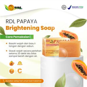 RDL Papaya Brightening Soap / Sabun Papaya - Sabun Cuci Muka 135gr