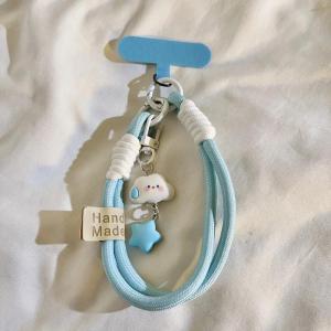 HBESTY New Colourful Mobile Phone Strap Short Wrist Strap Clouds Star Charm Keychain Camera Chain Lanyard Universal Phone Case Lanyard