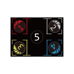 Basketball Footstep Mat Safe and Effective Indoor Training Soundproof Mat for Skill Development