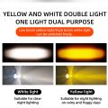 2PCS 60W Super Bright Mini Driving Light Set Led Lights Motorcycle Headlight 2 Color Car Dual Fishey. 