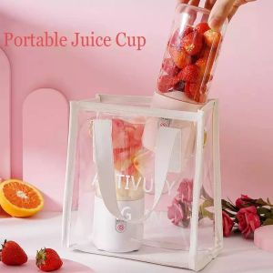 【Stock】 Portable Juicer 450ml mini food mixer wireless charging automatic Juicer