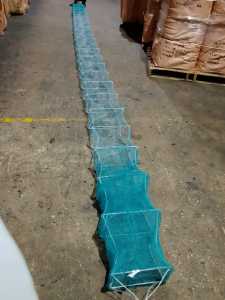 LONG FISH CAGE 6015DRAGON CAGE FOR ALL KIND OF FISHCRAB AND SHRIMP21cm x 32cm x 27SPACE MONO NET