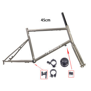 SILVEROCK STEAM Chrome Frame Fork 406 451 20  1 1/8  Minivelo Disc Caliper Brake Urban Adult Bikes Classic 4130 Steel Frameset 42cm 45cm